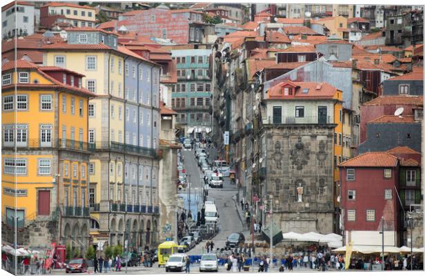 EUROPE PORTUGAL PORTO RIBEIRA OLD TOWN Canvas Print by urs flueeler