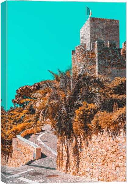 Le Suquet Castre Tower, Cannes French Riviera Canvas Print by Radu Bercan