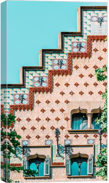 Casa Amatller Barcelona, Modernisme Architecture Canvas Print by Radu Bercan