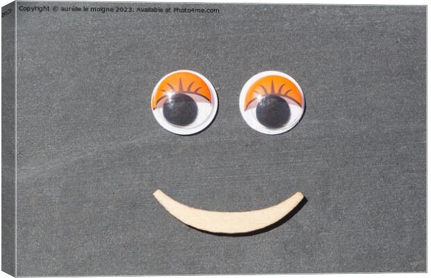 Smiling face Canvas Print by aurélie le moigne