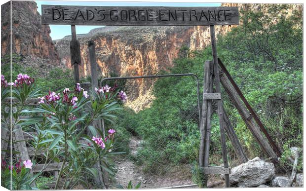 Gorge of The Dead Canvas Print by Oliver Porter
