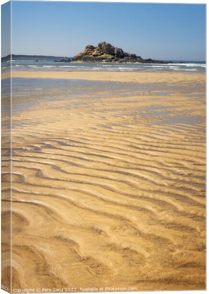 Beautiful Corrubedo Beach in Galicia, Spain Canvas Print by Pere Sanz