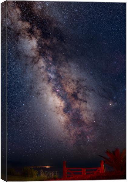 The Glorious Milky Way Setting at Sao Miguel, Azor Canvas Print by Pere Sanz