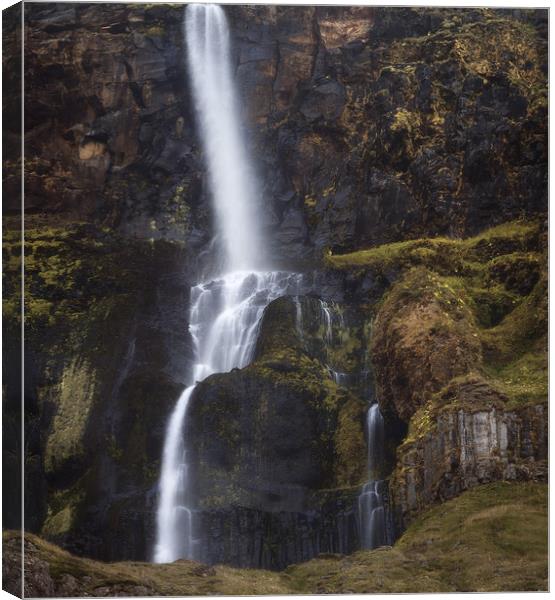 Bjarnarfoss Waterfall in the Snaefellsnes Peninsul Canvas Print by Pere Sanz