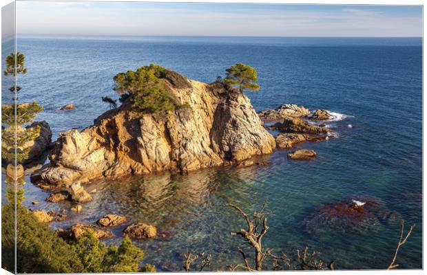 Beautiful Seascepe in Lloret de Mar, Costa Brava,  Canvas Print by Pere Sanz