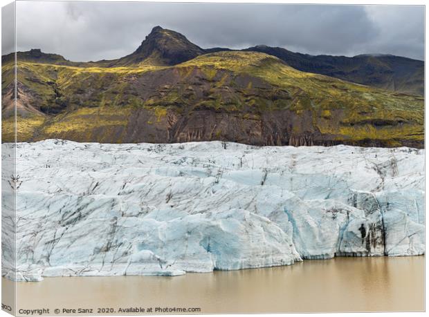 Svinafellsjokull glacier in Iceland Canvas Print by Pere Sanz