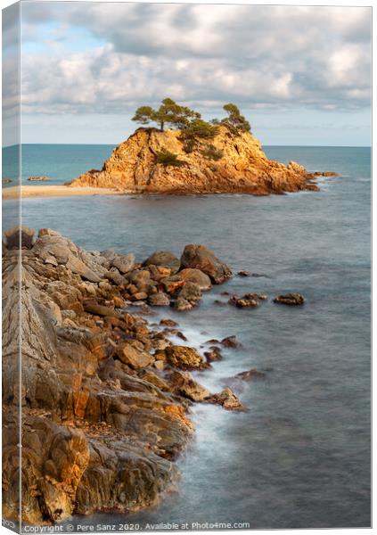 Cap Roig, a Prominent Sea Stack in Costa Brava, Catalonia Canvas Print by Pere Sanz