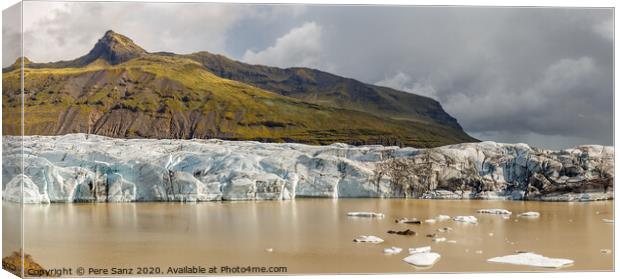 Svinafellsjokull glacier in Iceland Canvas Print by Pere Sanz