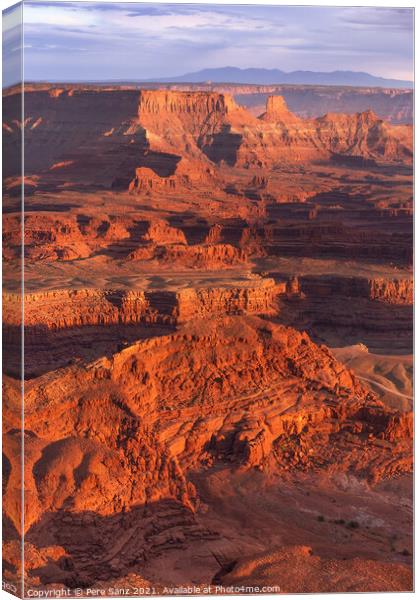Dead Horse Point at sunset, Utah Canvas Print by Pere Sanz