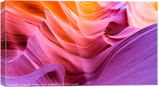 Antelope Canyon in the Navajo Reservation Canvas Print by Nicolas Boivin