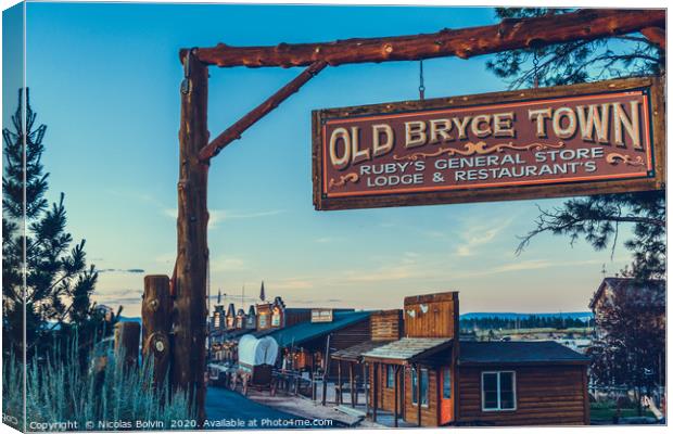 Old Bryce Town Canvas Print by Nicolas Boivin