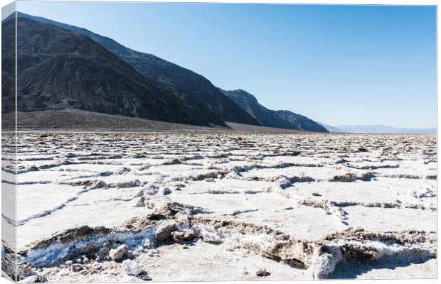 Badwater basin at Death Valley national park Canvas Print by Nicolas Boivin