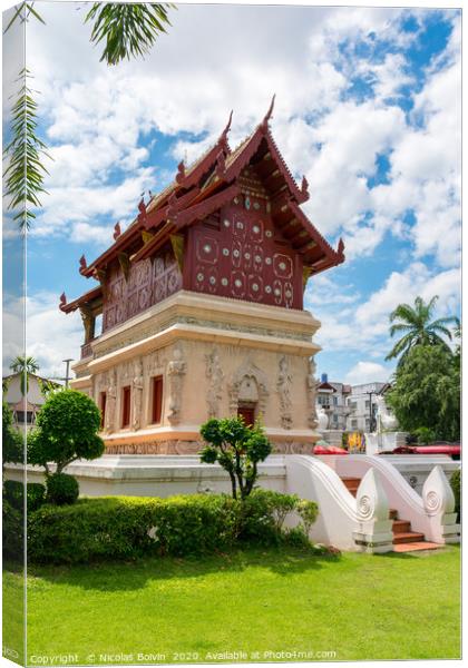 Wat Phra Sing Canvas Print by Nicolas Boivin