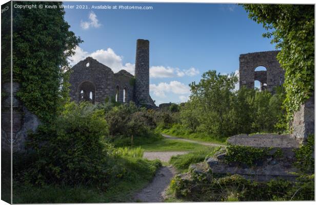 South Wheal Mine Canvas Print by Kevin Winter
