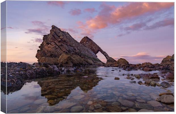 Bow fiddle rock tide pools Canvas Print by Kevin Winter