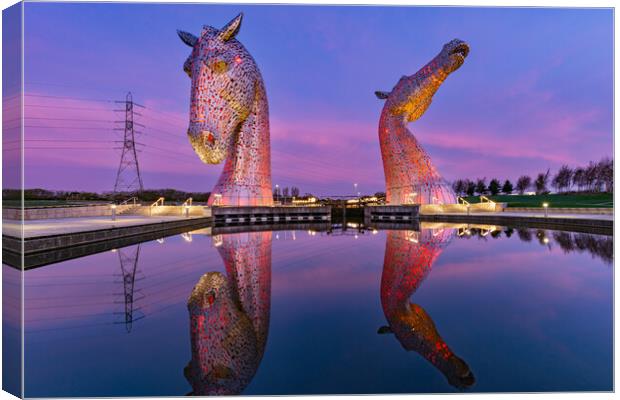 Red Kelpies Canvas Print by Kevin Winter