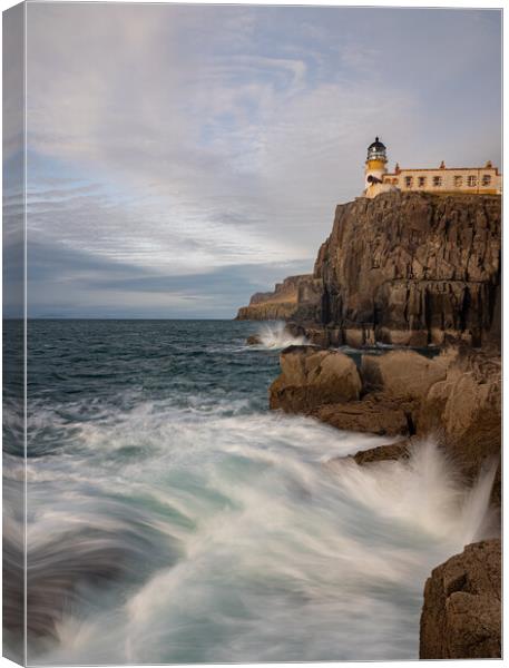 Neist point Lighthouse Canvas Print by Kevin Winter