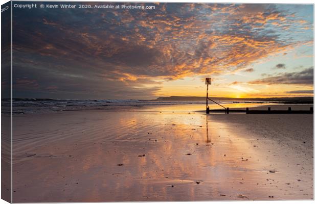 Sunrise in the sand Canvas Print by Kevin Winter