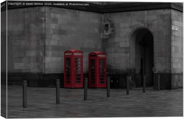 St Peters Phone Boxes Canvas Print by Kevin Winter