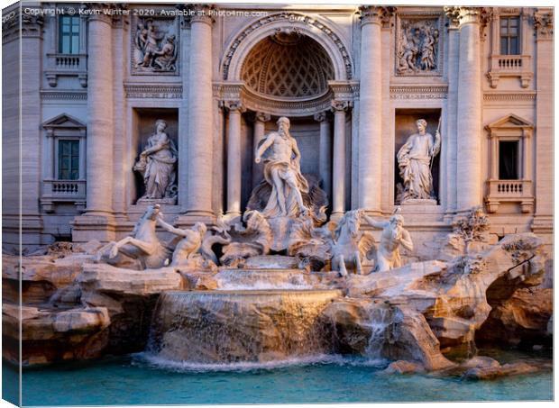 Trevi fountain Canvas Print by Kevin Winter