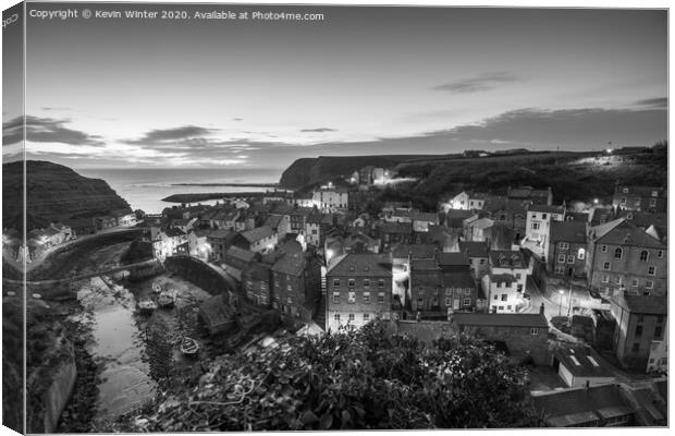 Staithes dawn Canvas Print by Kevin Winter