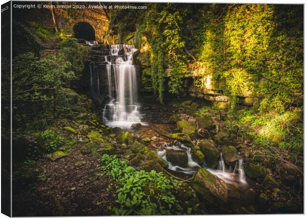 Wensley Falls Canvas Print by Kevin Winter