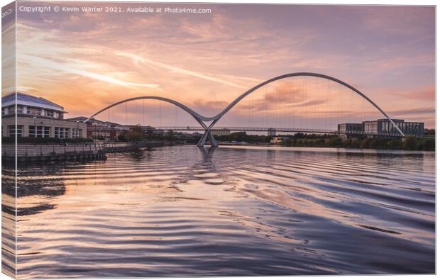 Infinity Bridge sunset Canvas Print by Kevin Winter