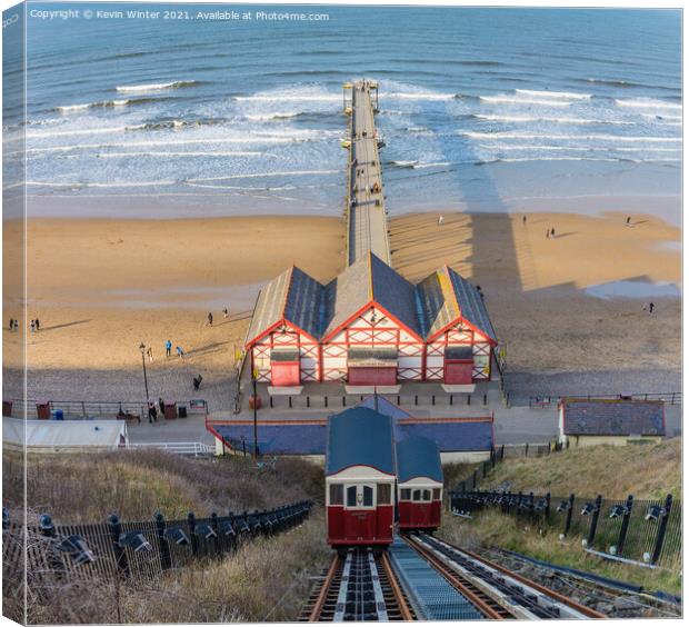 Saltburn pier Canvas Print by Kevin Winter