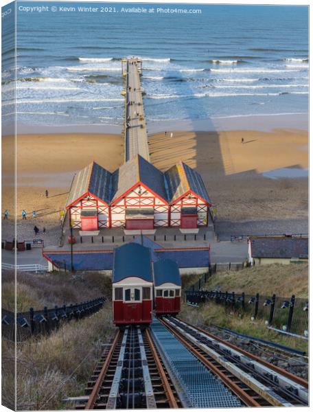 Saltburn pier Canvas Print by Kevin Winter