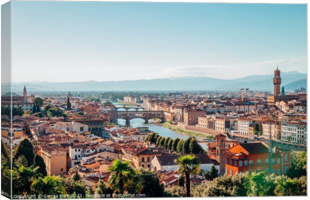 View of Firenze city Canvas Print by Sanga Park