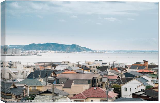 Kamakura seaside village Canvas Print by Sanga Park