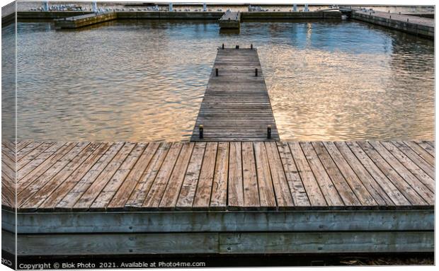 Pier at sunset Canvas Print by Blok Photo 