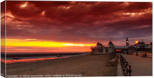 Sunrise Herne Bay Canvas Print by Alistair Duncombe