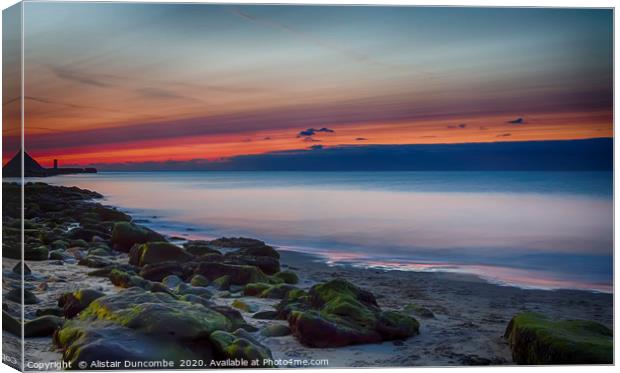 Beach Glow  Canvas Print by Alistair Duncombe