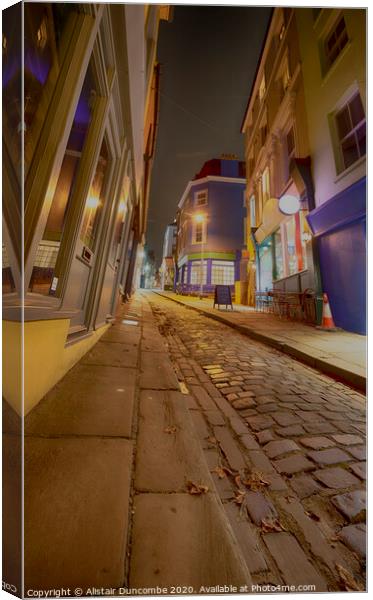 The Old High Street Canvas Print by Alistair Duncombe