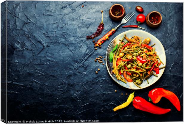 Spicy vegetable appetizer Canvas Print by Mykola Lunov Mykola
