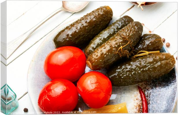 Pickles, pickled vegetables Canvas Print by Mykola Lunov Mykola