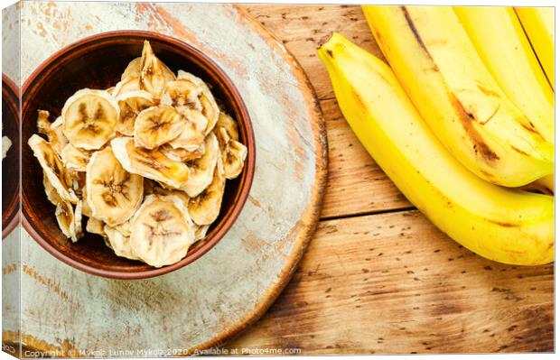 Delicious dried bananas Canvas Print by Mykola Lunov Mykola