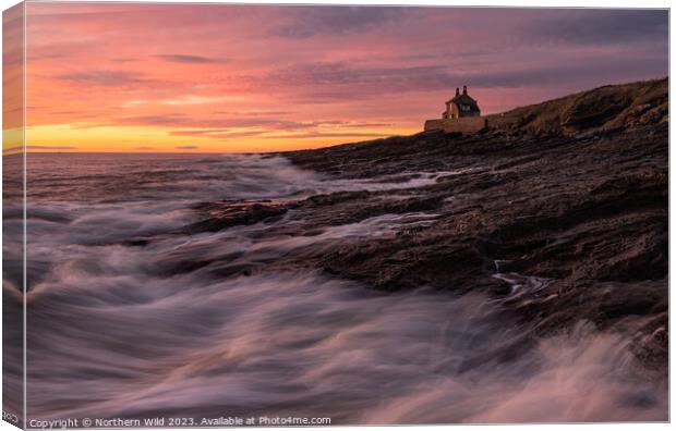 Serenity at Howick Bathing House Canvas Print by Northern Wild