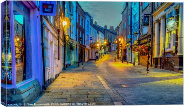 Durham city centre Canvas Print by Sree Mussunoor