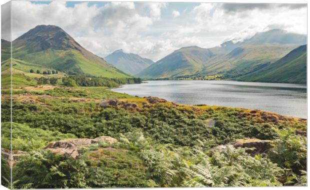 Wast Water Lake Head Canvas Print by chris hyde