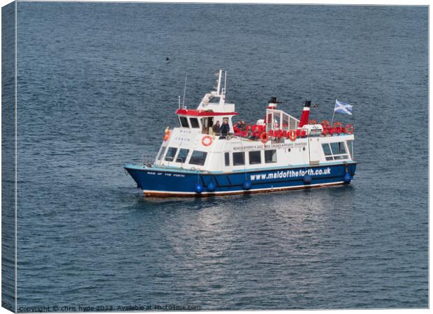 Maid of the Forth Canvas Print by chris hyde