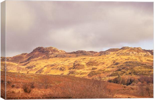 North Wales Hills Canvas Print by chris hyde