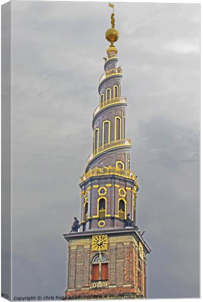 Church of Christ the Saviour Copenhagan Canvas Print by chris hyde