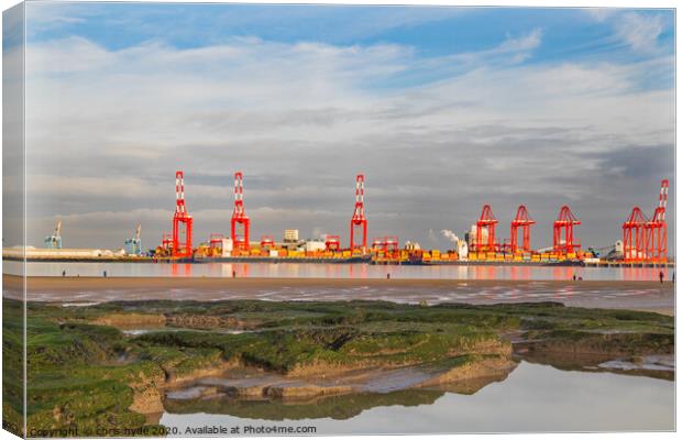 Seaforth Container Terminal Canvas Print by chris hyde