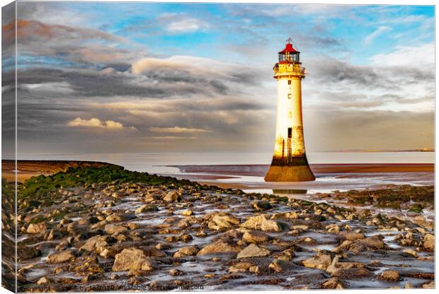 New Brighton Lighthouse Canvas Print by chris hyde