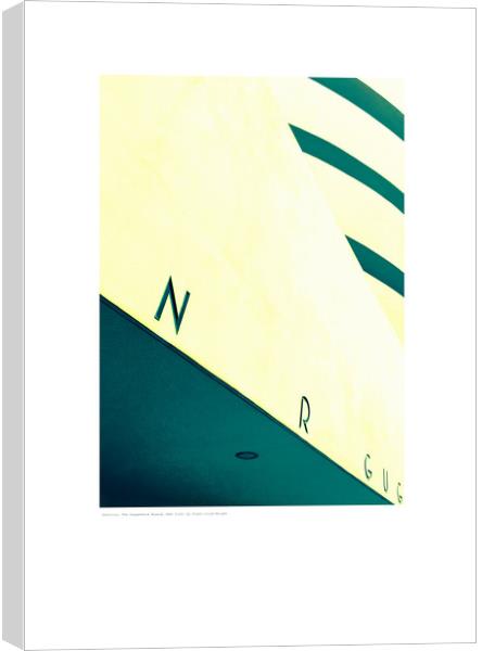 Guggenheim Museum Exterior NY Canvas Print by Michael Angus