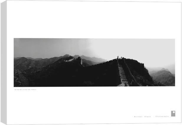 The Great Wall of China (Jinshalin) Canvas Print by Michael Angus