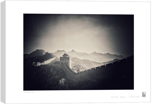 The Great Wall of China Canvas Print by Michael Angus