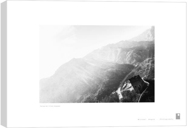 The Great Wall of China (Huangyaguan) Canvas Print by Michael Angus